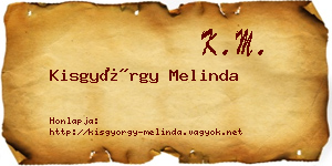 Kisgyörgy Melinda névjegykártya